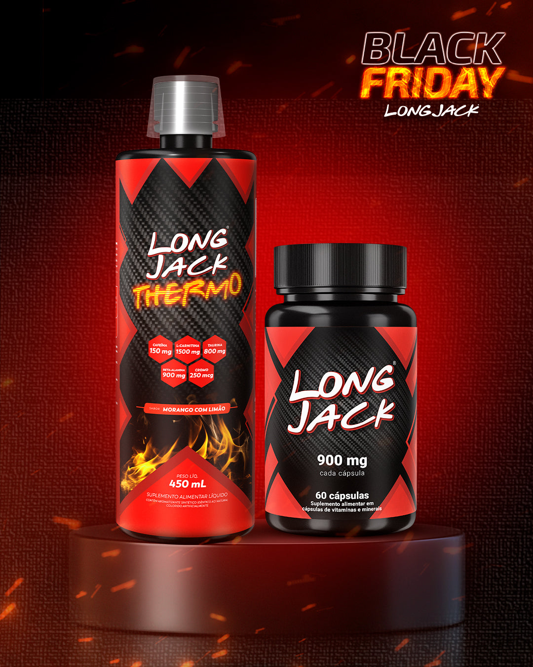 Long Jack Cápsulas + Termogênico Thermo