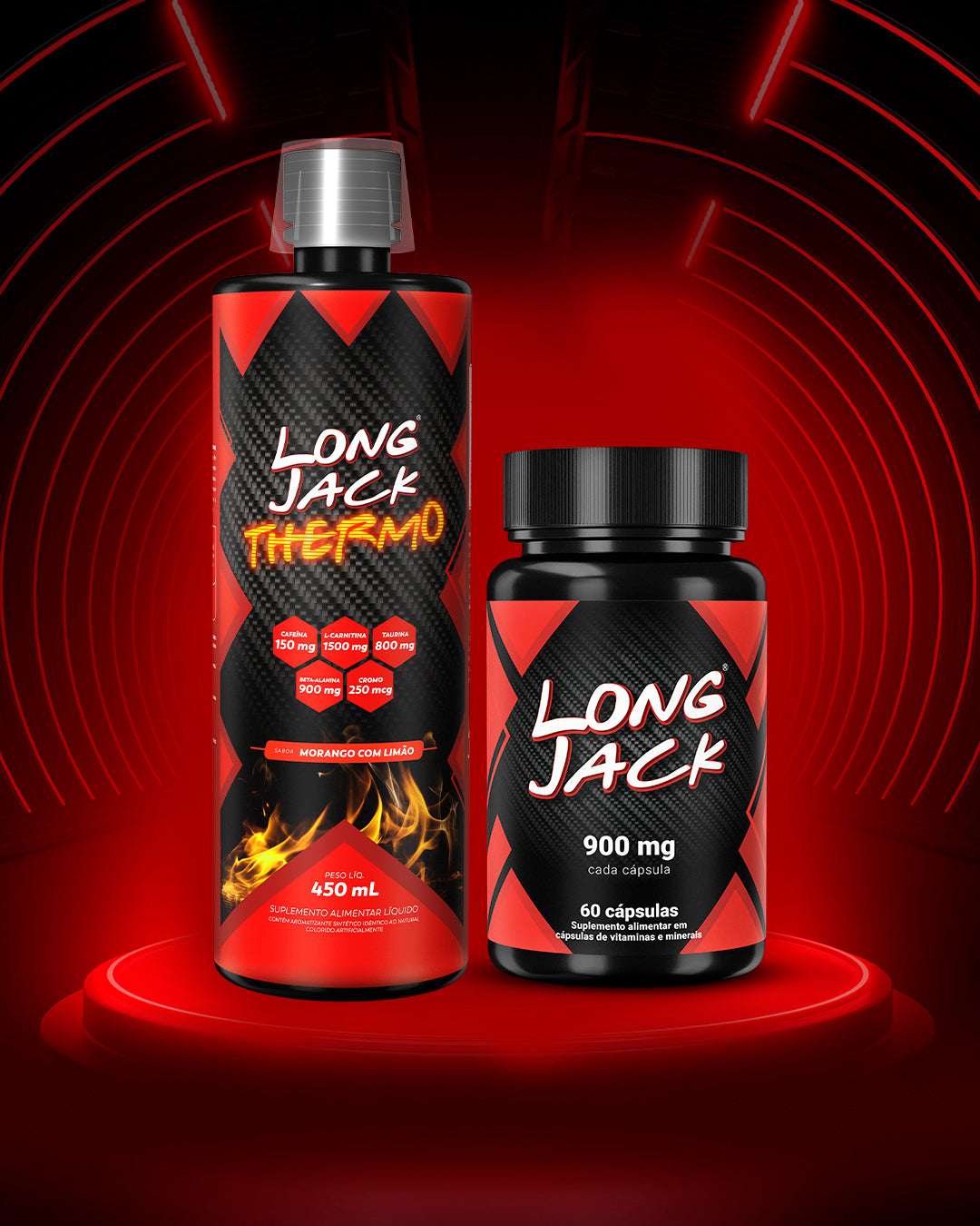 Long Jack Cápsulas + Termogênico Thermo