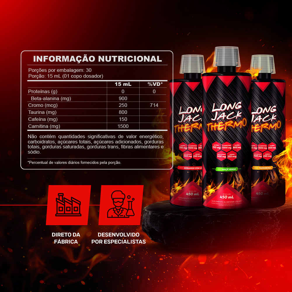 Long Jack Cápsulas + Termogênico Thermo