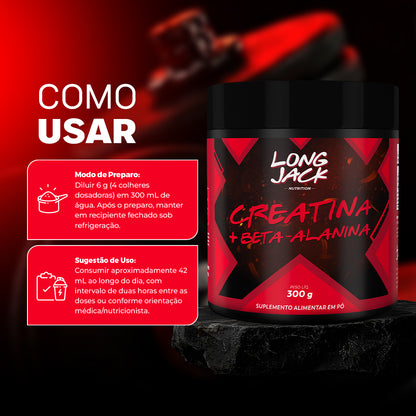 Creatina + Beta-alanina Long Jack | 300g