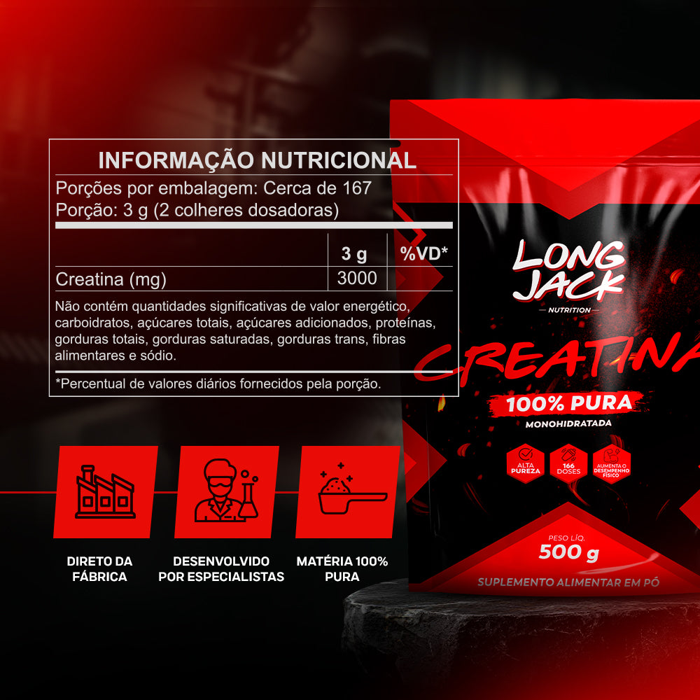 Creatina Monohidratada 100% Pura | 500g