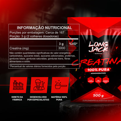 Creatina Monohidratada 100% Pura | 500g