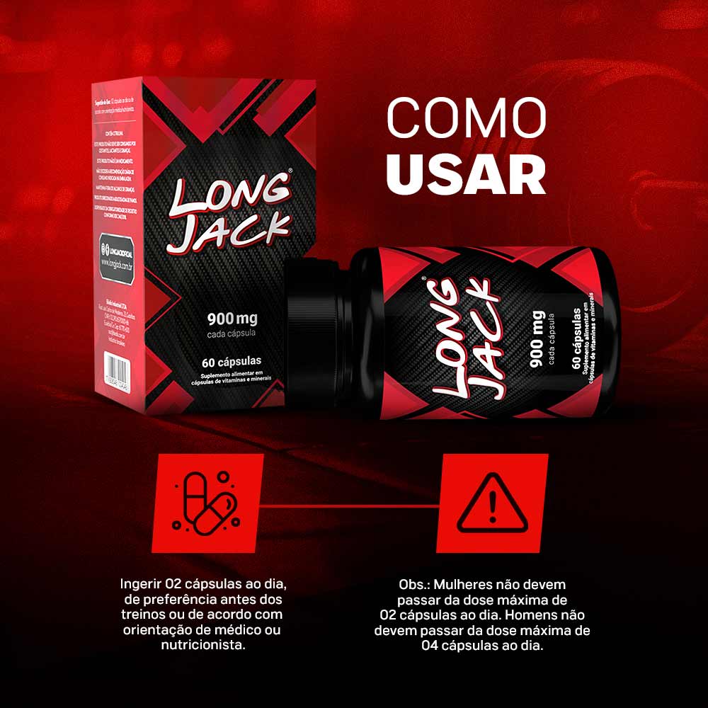 Long Jack Cápsulas + Pré-Treino Pump