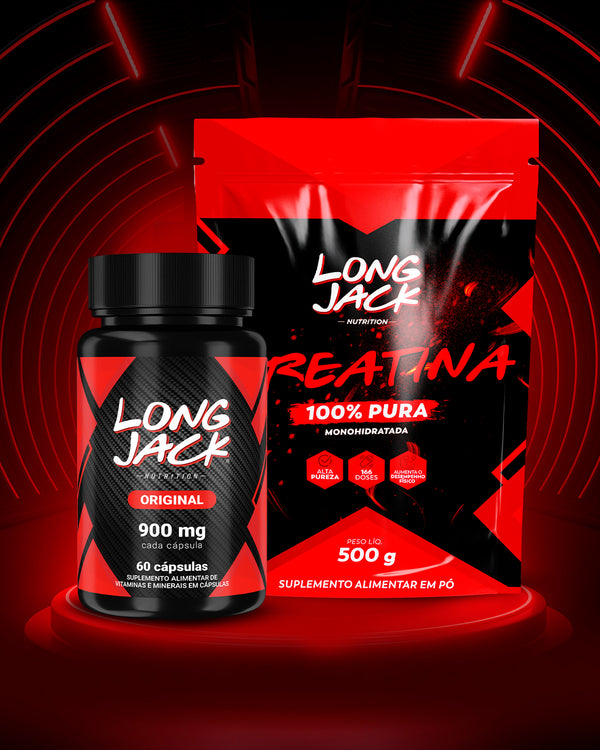 Kit Long Jack 900mg + Creatina 500g