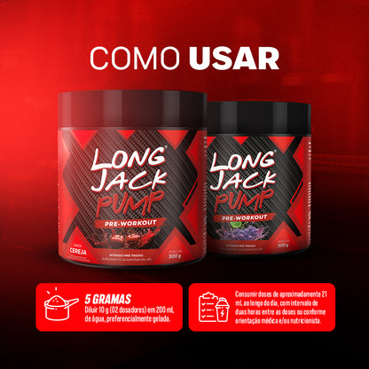 Long Jack Cápsulas + Pré-Treino Pump